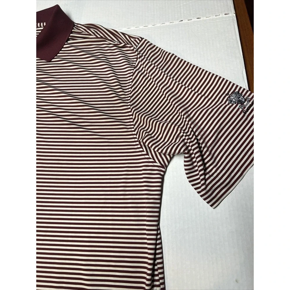 Footjoy Golf Polo Shirt Men's Large Richland  Embroidered Sleeve Striped - Picture 8 of 16